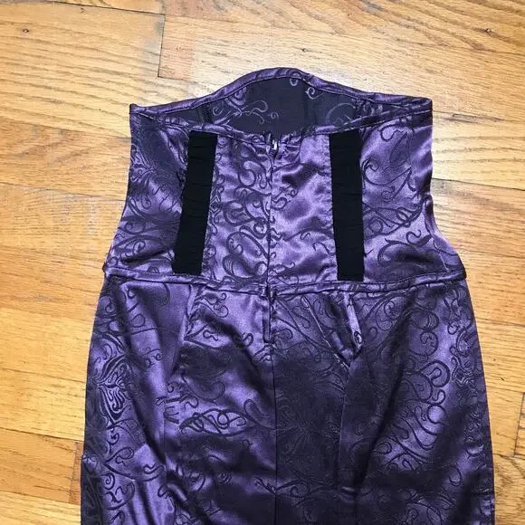 Vintage Lip Service Exit to Eden Gothic Victorian High Waist Purple Skirt XS - Picture 6 of 10